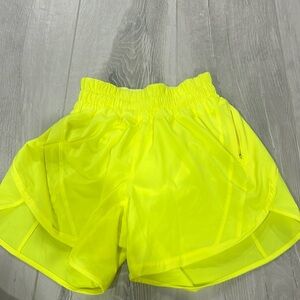 neon yellow low rise 4 inch hottie hots